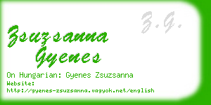 zsuzsanna gyenes business card